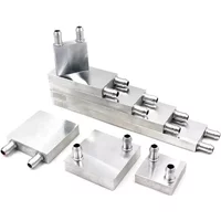 Aluminum Water Cooling Block Heat Sink For PC Laptop CPU Radiator Cooler 40/80/120/160/180/200/240mm