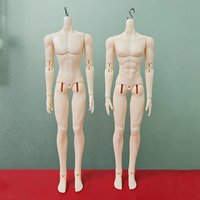 1/6 Male BJD DOLL Body Asi 30cm Male Action Figure Replacement Body Normal White Cream Man Doll's Accessories Fit GSC Heads
