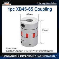 XB45*65 D45L65 3 Jaws Couple Aluminium Plum Flexible Shaft Coupling Motor Connector CNC Flexible Coupler 10/12/14/16/18/20mm