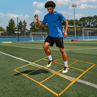 59.06 Inch Sports Training Ladder Net, Portable Foldable Agility Jump Net for Soccer Basketball