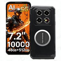Black Transparent Shell For Oukitel WP60 TPU Back Protective Case Cover With Magnetic Sticker