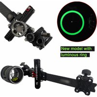 1set Archery Compound Bow Sight Single Pin Aluminum Alloy Long Rod Adjustable sight Aiming Archery Shooting Accessories