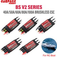 SURPASS HOBBY Boat Brushless ESC BS-V2 Series 40A 50A 60A 80A 100A ESC 32-bit For RC Boat