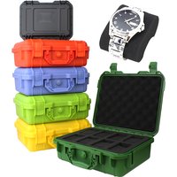 High-End-Uhrengehäuse mit 8 Gittern, Sammlung von Uhren, antiker Schutz, Sicherheitsbox, bunter Schwamm, verdickte, feuchtigkeitsbeständige Box