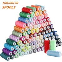 Sewing Thread Set 100 Colour 250Yd Each Spool Polyester Thread Kit for Hand or Machine Sewing
