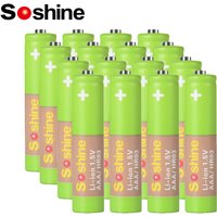 Soshine 1.5V AAA Li Ion Rechargeable Battery 1.5v Aaa 1100mWh Lithium Li-ion Batteries for 1.5V 3A 2A Smart Batteries Charger