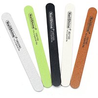 10 Pcs/Lot Straight Wooden Nail File Double Sandpaper Nails File Tools Grit 80/100/120/150/180/240/320 For Professional/Personal