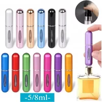 8/5ml Perfume Atomizer Portable Liquid Container For Cosmetics Traveling Mini Aluminum Spray Empty Refillable Bottle
