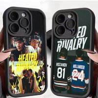H-Heated Rivalry For iPhone 17 Pro Max 16 15 14 13 12 11 Plus Black Soft Phone Cover
