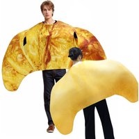 Croissant Costume Bread Cosplay Costume Carnival Adult Stage Performance Clothing 3D Printing Fancy Food Parade Festival Outfit