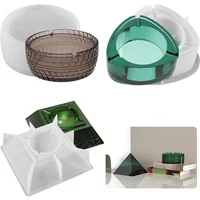DIY Crystal Drip Mold Creative Tyre Shape Ashtray Pyramid Ashtray Silicone Mould Silicone Mold for Concrete