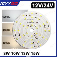 2PCS 12V 24V Low Voltage White Warm Light Neutral Light LED7.5W 10W 13W 14W Monochrome 2835 SMD Wick LED PCB Light Board Accesso