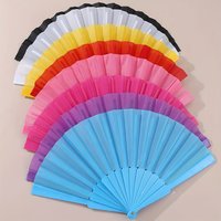 Perfect Solid Color Folding Fan - Elegant Design, Portable & Stylish for Parties, Weddings, Birthdays, Home Decor, Gift Giving,