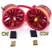 JP 70mm 80mm Metal Ducted Fan EDF Set 12 Blade Motor Electric for RC airplane Model Parts