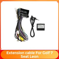 Android Radio Cable Accessories Wiring Harness 16PIN MP5 Cable Adapter Extension Cable For VW Golf 7 Seat Leon RZ-VW58 CANBUS