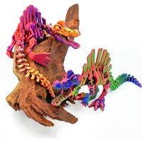 3D printed dinosaur skeleton, Jurassic dinosaur design, desktop fidgets toys toy, home toy for children, a perfect Easter gift