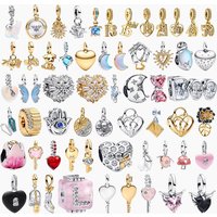 New Arrvial Heart Dog Dolphin Butterfly Beads 925 Sterling Silver Dangle Charms Fit Original Bracelet Jewelry DIY Gift