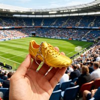 Golden Soccer Shoe Model Keychain Mini Football Sneaker Pendant Metallic Gloss Ornament Portable Bag Charm Sports Decor Gift