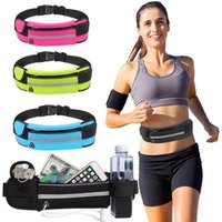 Outdoor Riding Running Waist Bag Marathon Running Bag Men Women Fitness With Water Bottle Waterproof Phone Sport Belt Waist Bags