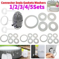 1-5Sets Connector Seals Gaskets Washers Connector Seal Gasket For Miami Milan Cancun Havana Lay-Z-Spa Helsinki Silicone Seal Kit