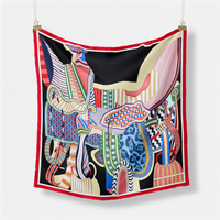 53cm Design Gorgeous Saddle Brand Square Scarf Woman New Silk Scarf Women Bandana Luxury Headband Hijab Foulard Neckerchief