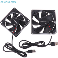 NEW New 5V Brushless Cooling Fan USB Router Fan Computer Case TV Box Cooling Case 50mm 80mm 90mm 120mm PC DIY Cooler Desktop Fan