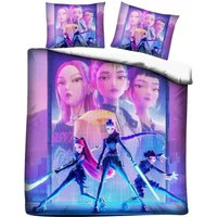 Anime Demon Hunters Duvet Cover Zoey Mira Duvet Cover Quilt Cover Bedding Set kids Teen Adult Single Double King with Pillow
