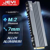 JEYI M.2 SSD Heatsink, 2280 NVME NGFF SSD Cooling Full Aluminum Cooler Radiator with Thermal Silicone Pad for Motherboard / PS5