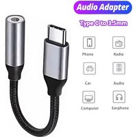 Type C Male to 3.5mm Female Aux Audio Adapter Cable USB C to 3.5mm Jack Wired Headphones Converter For iPhone 15 Series Xiaomi