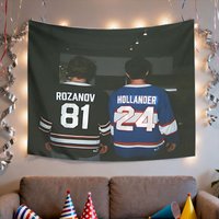 VIKAMA Heated Rivalry Tapestry Wall Hanging Cloth for Living Room Bedroom Office Dormitory Home Decorative Wall Art