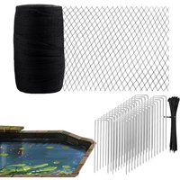 Pond Netting Protective Adjustable Heavy Duty Blocker Cover Large Netting Vegetables Soft Fruits Plants Mesh Animal Proof Net