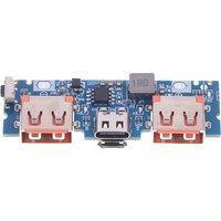 (Summer6)DIY Motherboard 5V 2.4A Micro Type-C Mobile Power Bank Lithium Battery Charger Board LED Dual USB 18650 Booster Module