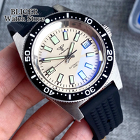 White Tandorio 41mm 300M Waterproof Dive 62MAS NH35AA Automatic Men Watch Silver Chapter Ring AR Coating Sapphire 120 Click Beze