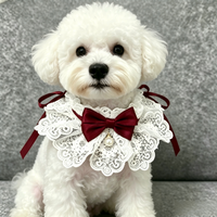 Dog saliva towel, pet scarf, cat bib for small, medium and large dogs, pet accessory, necklace, collar bell, dog bow tie