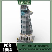 Famous Scene Moc Building Blocks Modular Movie Tower Daily Model Technology Brick Assembly Construction Toy Holiday