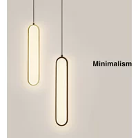 Nordic Suspended Hanging LED Pendant Lights for Dinning Room Kitchen Interior 2m Adjustable Cable Chandelier Lamps for Bedroom