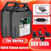Air transportation, Citycoco battery 60V 20AH-100AH Harley motorcycle waterproof lithium rechargeable battery built-in 40AHBMS