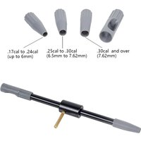 Tactical 8Pcs .17Cal .22Cal .30Cal Universal Gun Bore Guide Cleaning Rifle Brush Clean Kit Hunting Cleaner Tool