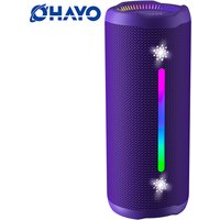 OHAYO Outdoor Portable Bluetooth Speaker with RGB Party Lights, Powerful Sound IPX7 Waterproof Wireless Speakers Bluetooth 5.3