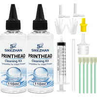 110ml Printhead Cleaning Kit SIKEZHAN Liquid Cleaner Solution Set for All Inkjet Printers Unclog Clogged Nozzle Tools