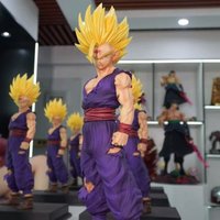 Figurka JT Dragon Ball Z Son Gohan, Gohan Super Saiyan, figurki akcji z PVC, 45 cm / 17,72 cala, zabawki kolekcjonerskie, prezenty