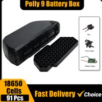 ChamRider Polly 9 Battery Box, Ebike Case, Battery Housing, Case, Downtube, 10S9P, 13S7P, 14S6P, 91PCs, 18650 Cells