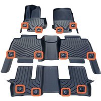 Custom Car Floor Mat for Mercedes Benz GL GLS Class 320 350 400 450 500 550 X164 X166 2006-2025 TPE 3D TPECar Foot Mat Waterproo