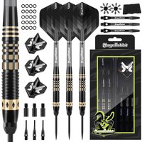 MageRabbit Professional 3 - Piece 16g Brass Hard Darts Set Compatible with both soft and hard dartboards