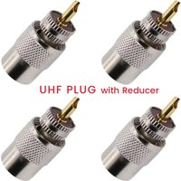 PL259 Solder Connector UHF Male Plug for RG58 RG59 RG6U Cable Coaxial