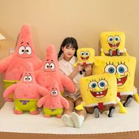 35-100CM SpongeBob Doll SquarePants Patrick Star Plush Anime Cartoon Toy Soft Cute Stuffed Collection Children's Birthday Gift