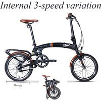 OYAMA/Eurasian Horse Forward Vertical and Horizontal S500 Vertical Folding Bicycle Horizontal Storage 16 Inch Variable Speed