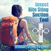 Insect Bite Suction Venom Extractor Vacuum Bite Sucker For Bee Wasp Mosquito Bites Outdoor Emergency First Aid Survival Tool