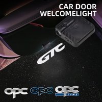 1/2Pcs GTC OPC Line Logo Car Door HD LED Lamps Projector Courtesy Welcome Lights For Opel Adam Astra Insignia Corsa Zafira Mokka