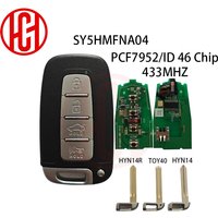 Keyless Entry Smart Remote Car Key 4B Fob 433Mhz SY5HMFNA04 For Hyundai Sonata 2011 2012 2013 2014 Kia Sportage Sorento